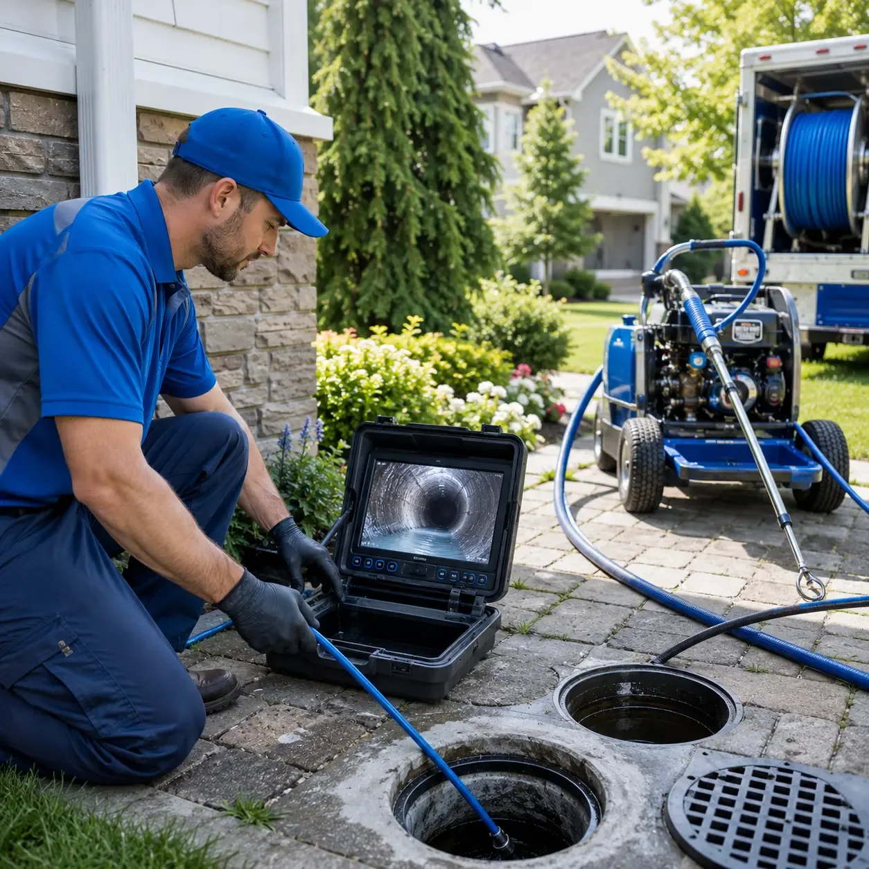 Outdoor drain cleaning professionals serving Gilbertsville, PA