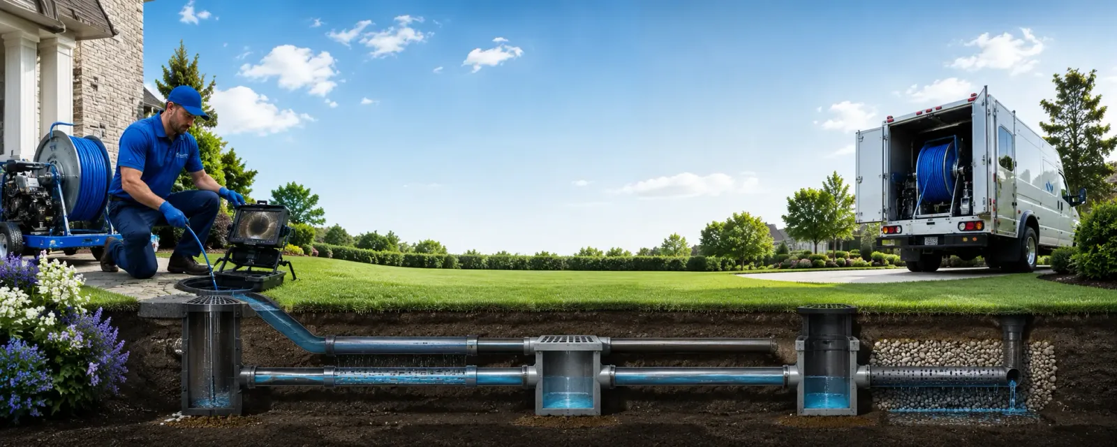 Outdoor drain cleaning information for Gilbertsville, PA